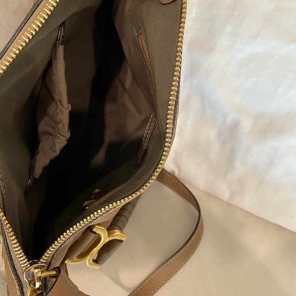Chloé Medium Marcie Leather Satchel (Desert Taupe) - Picture 7 of 11